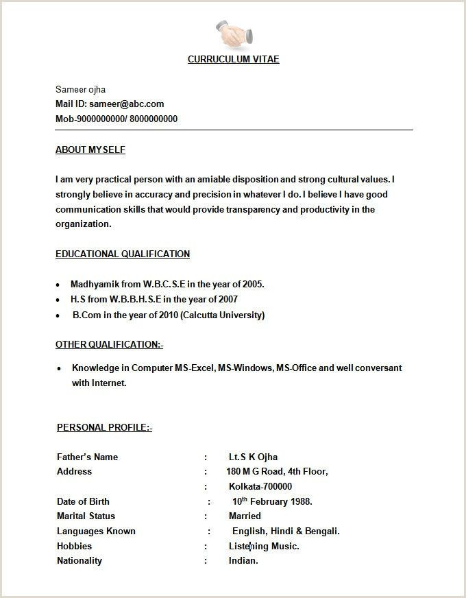 b student resume for job