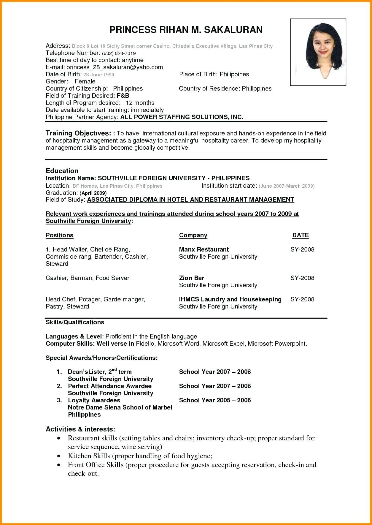 resume format for freshers in nursingml
