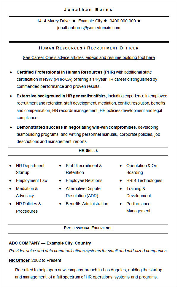 best resume templates for freshers experienced