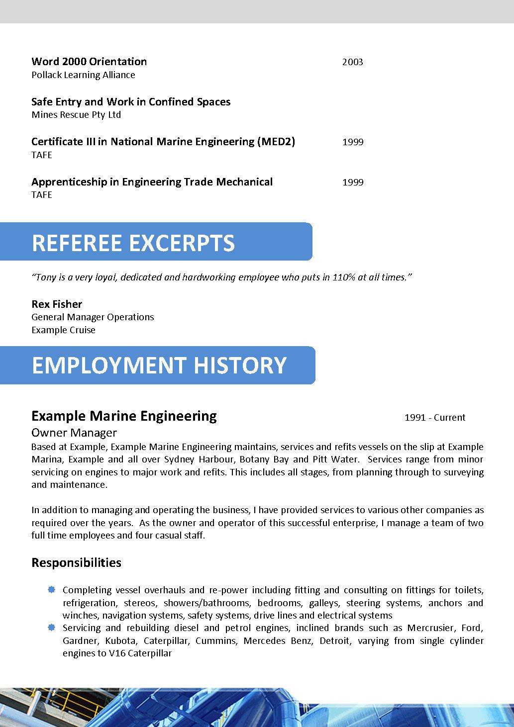 oil and gas resume template 063ml