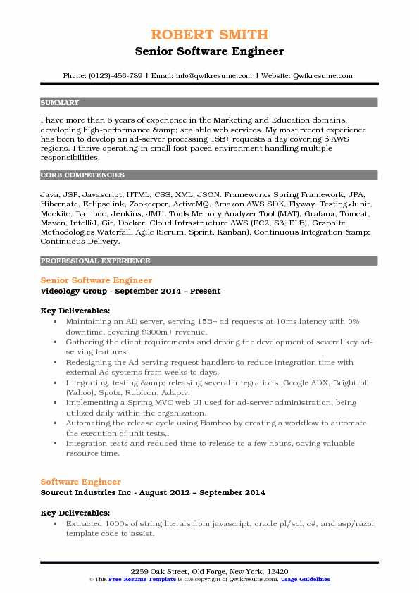 aws resume for 2 years experience pdf