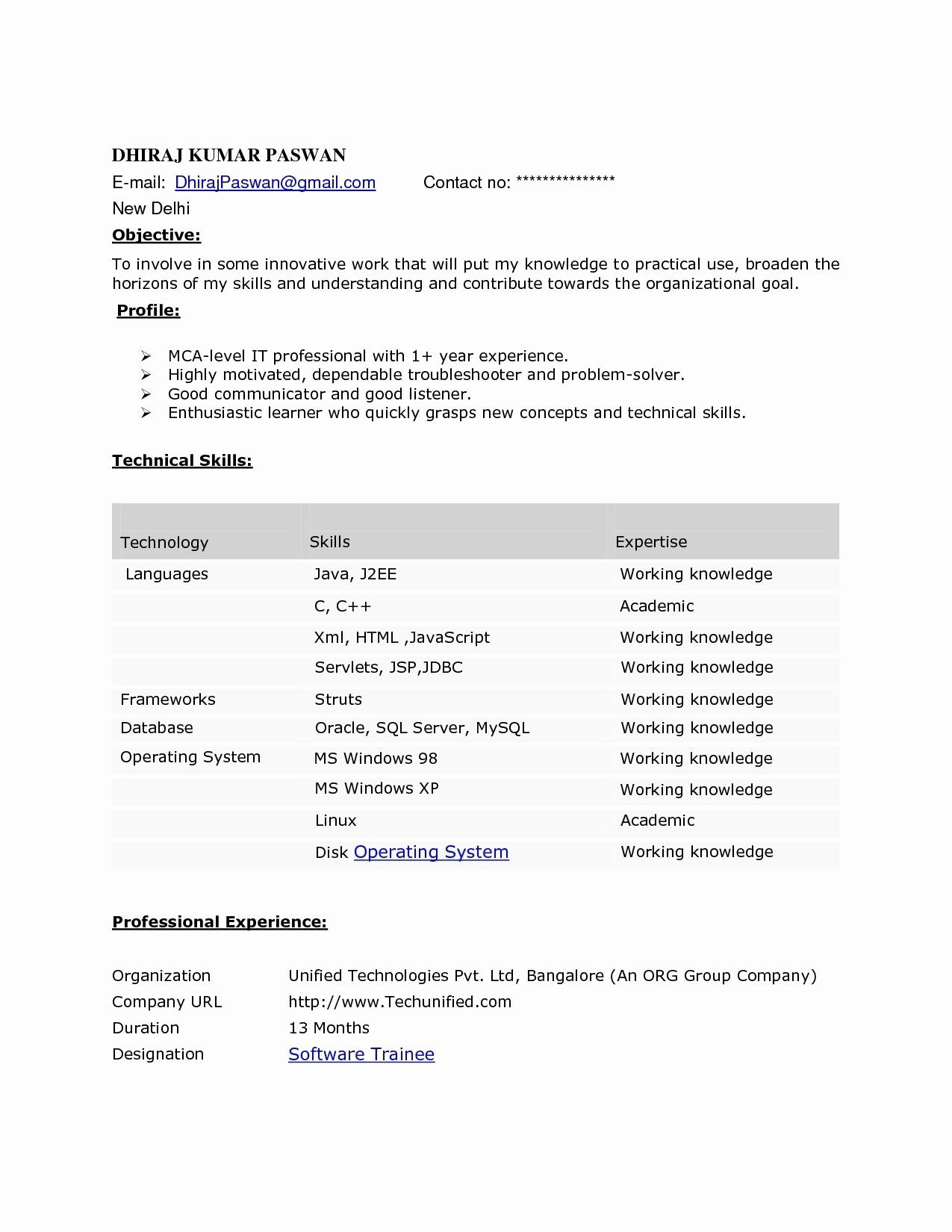 Java Sample Resume 7 Years Experience 7 Years Experience Resume format – Resume format Resume Writing …
