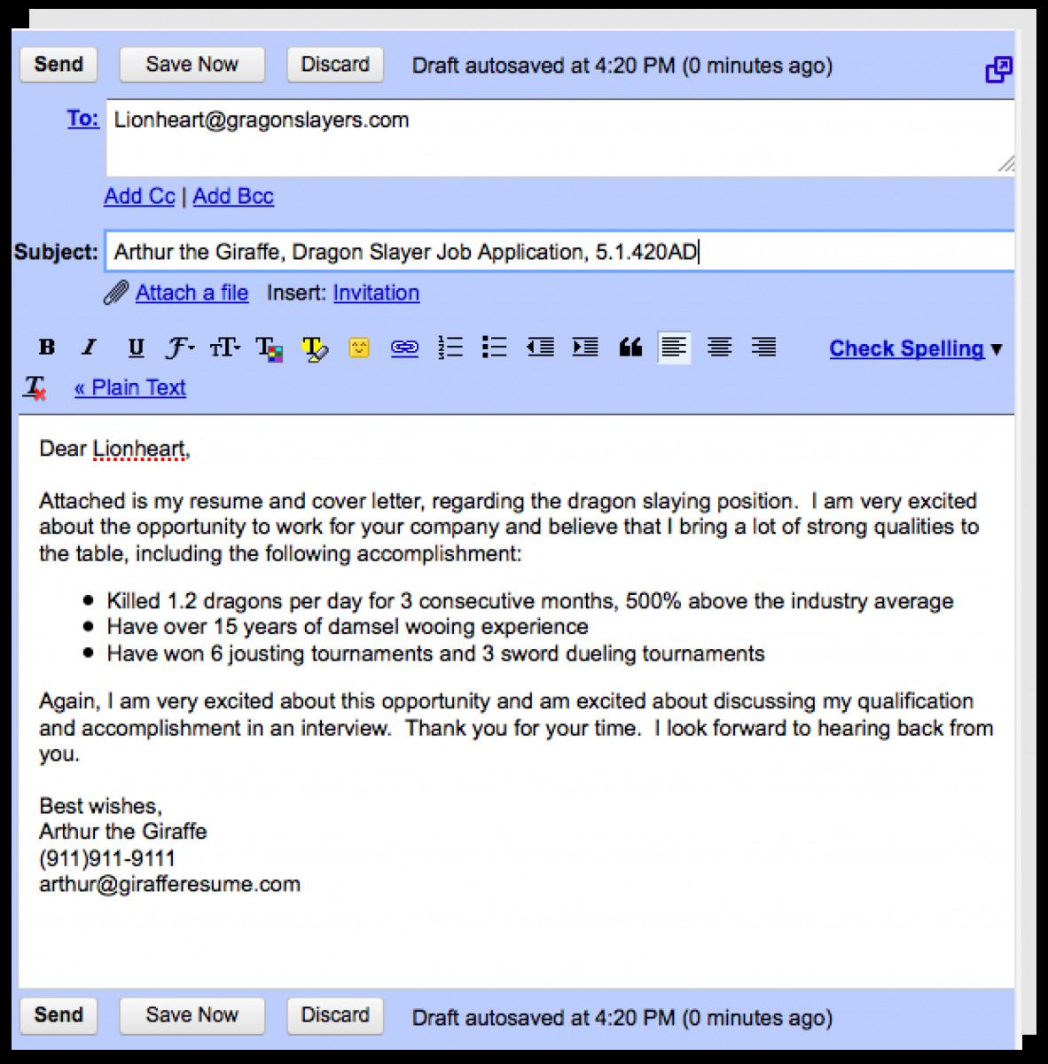 how to write email to hr for sending