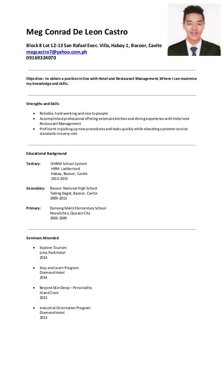 sample resume objectives for hrm ojtml