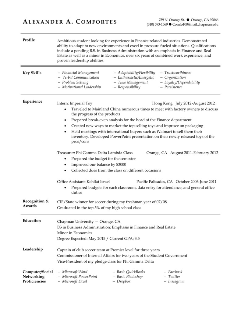 sample resume for a military to civilian transition