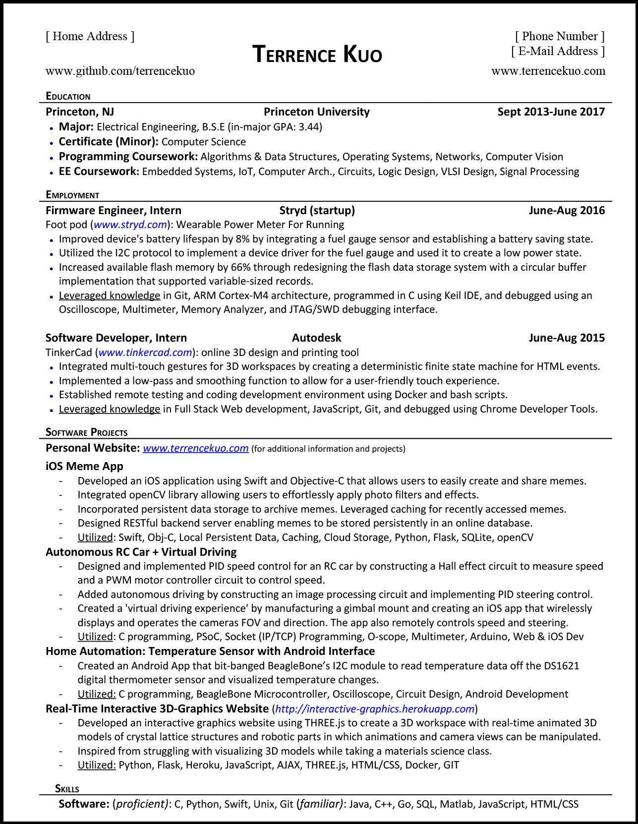 Sample Resume for Google software Engineer How to Write A Killer software Engineering RÃ©sumÃ©