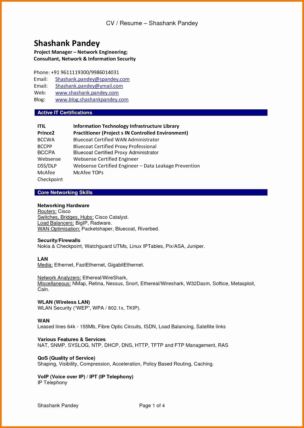 bsc chemistry fresher resume format