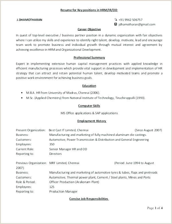 graduate fresher resume resume format