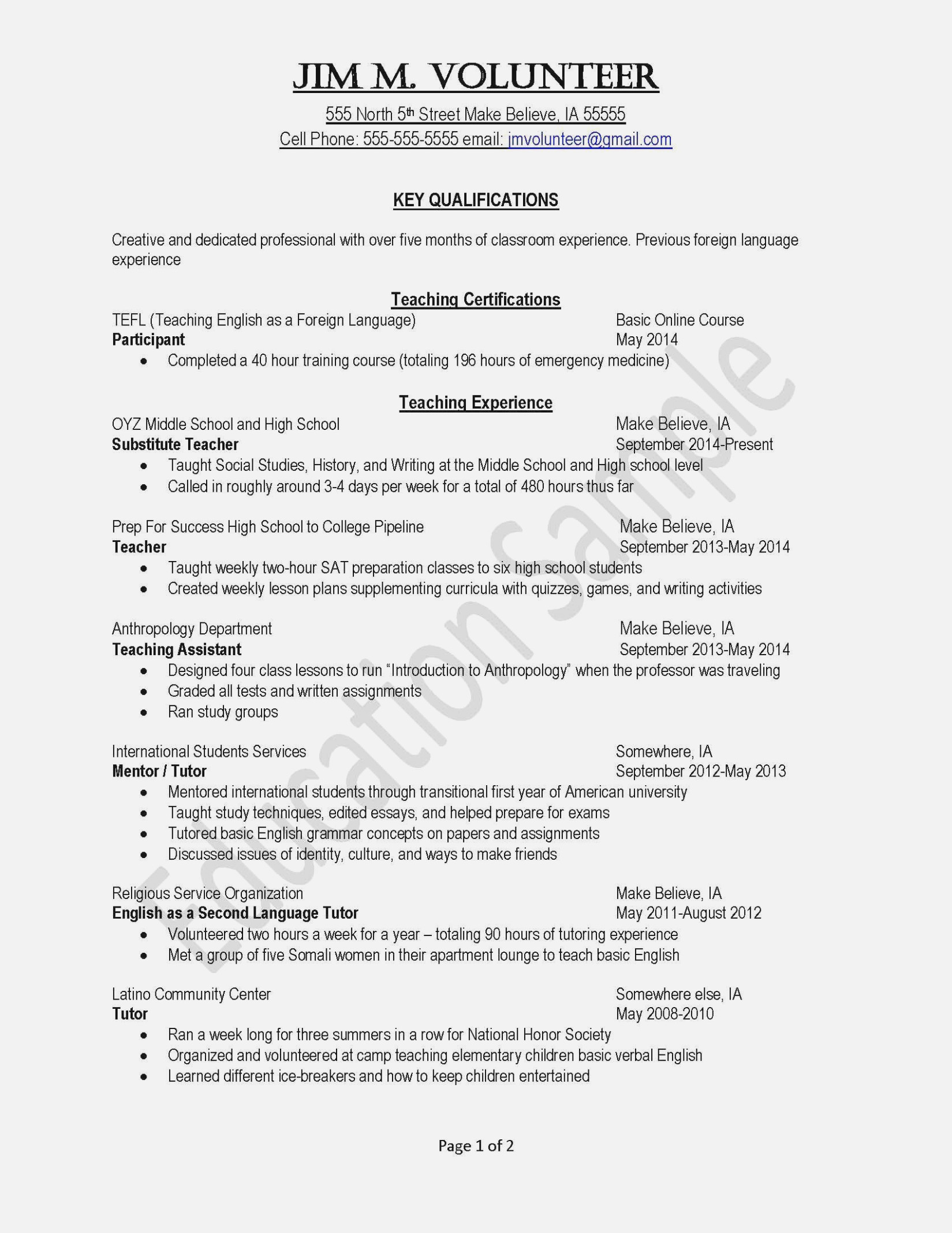 national honor society resume