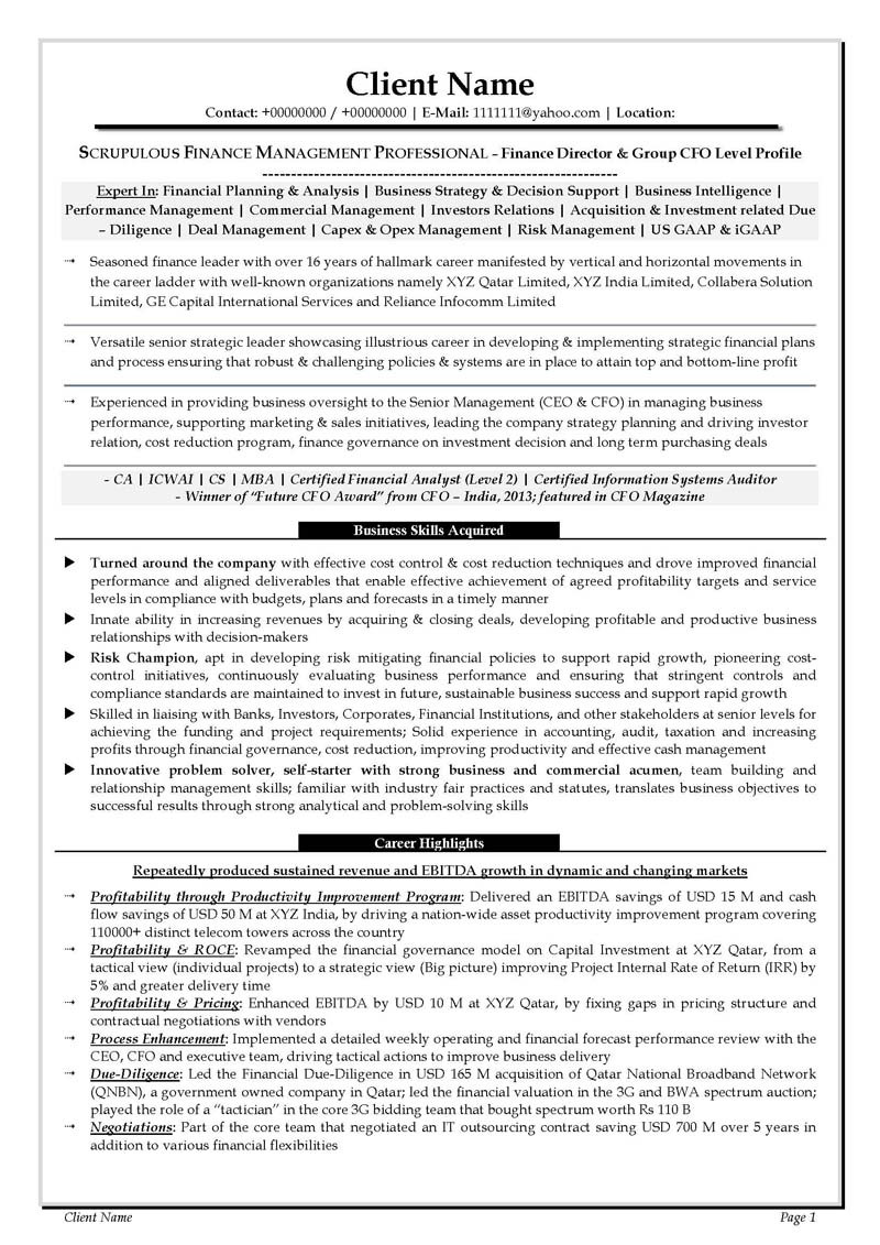 sample resumes 1