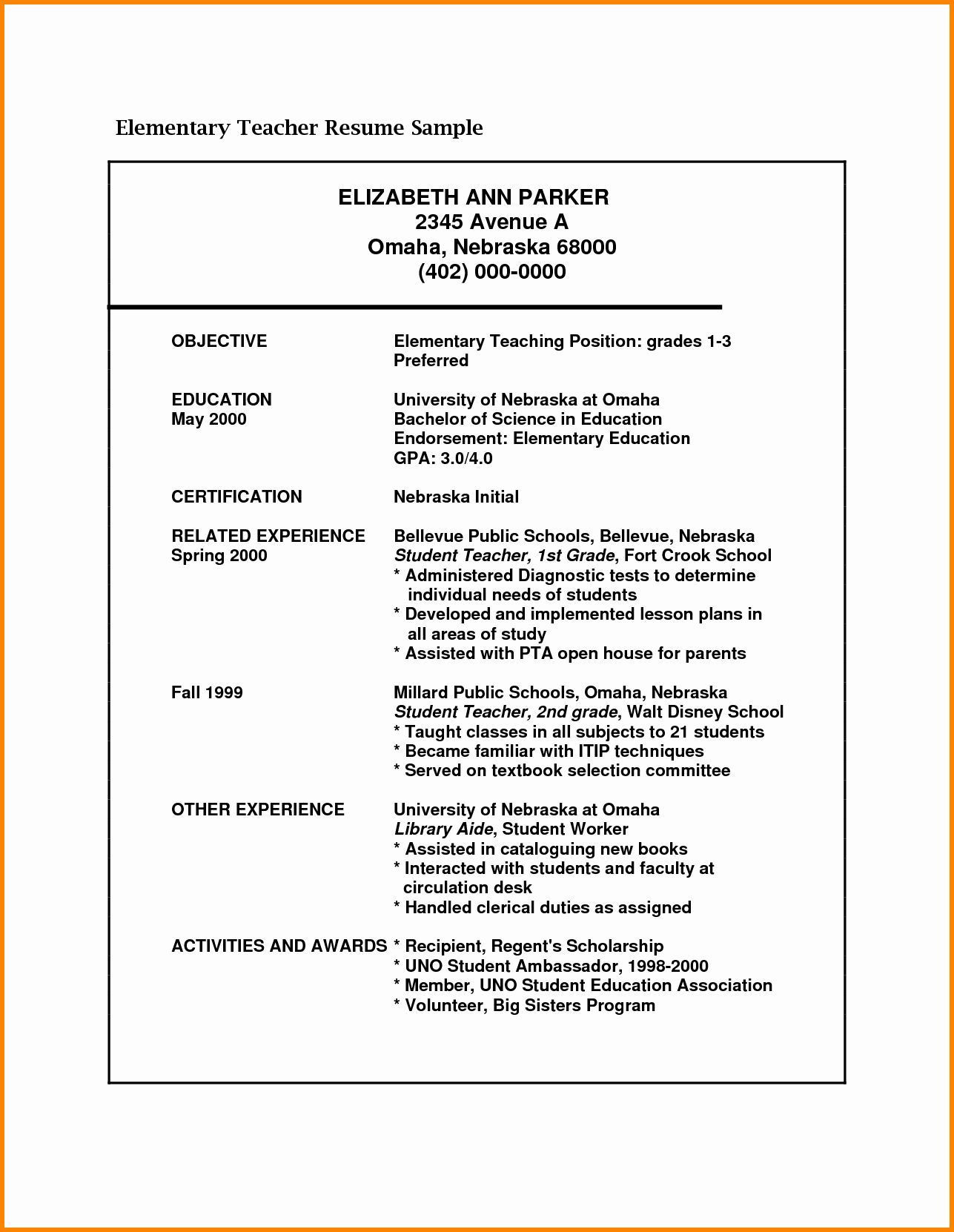 examples of teaching objectives for resumesml