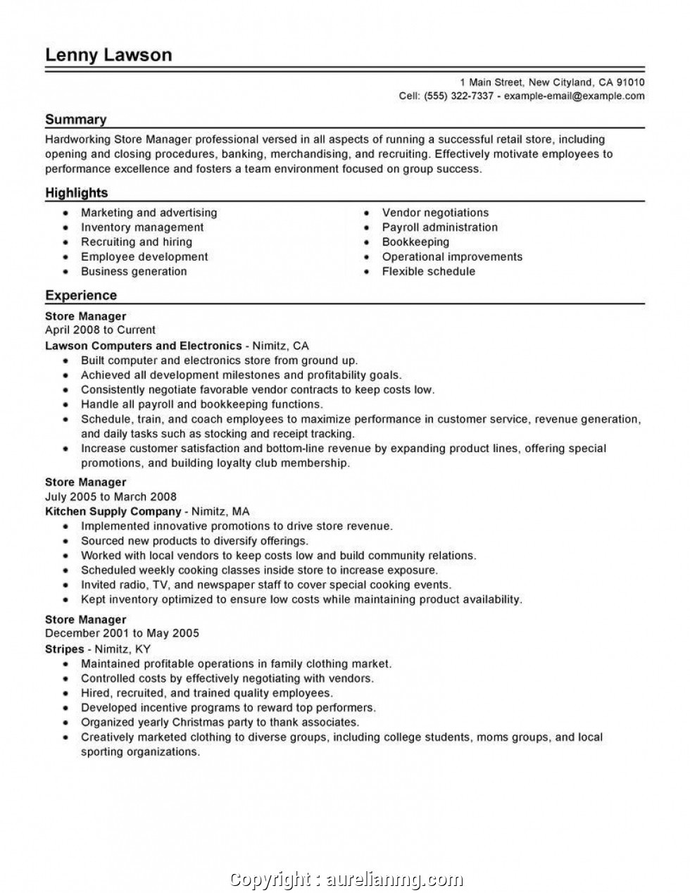sample resume for grocery store baggerml