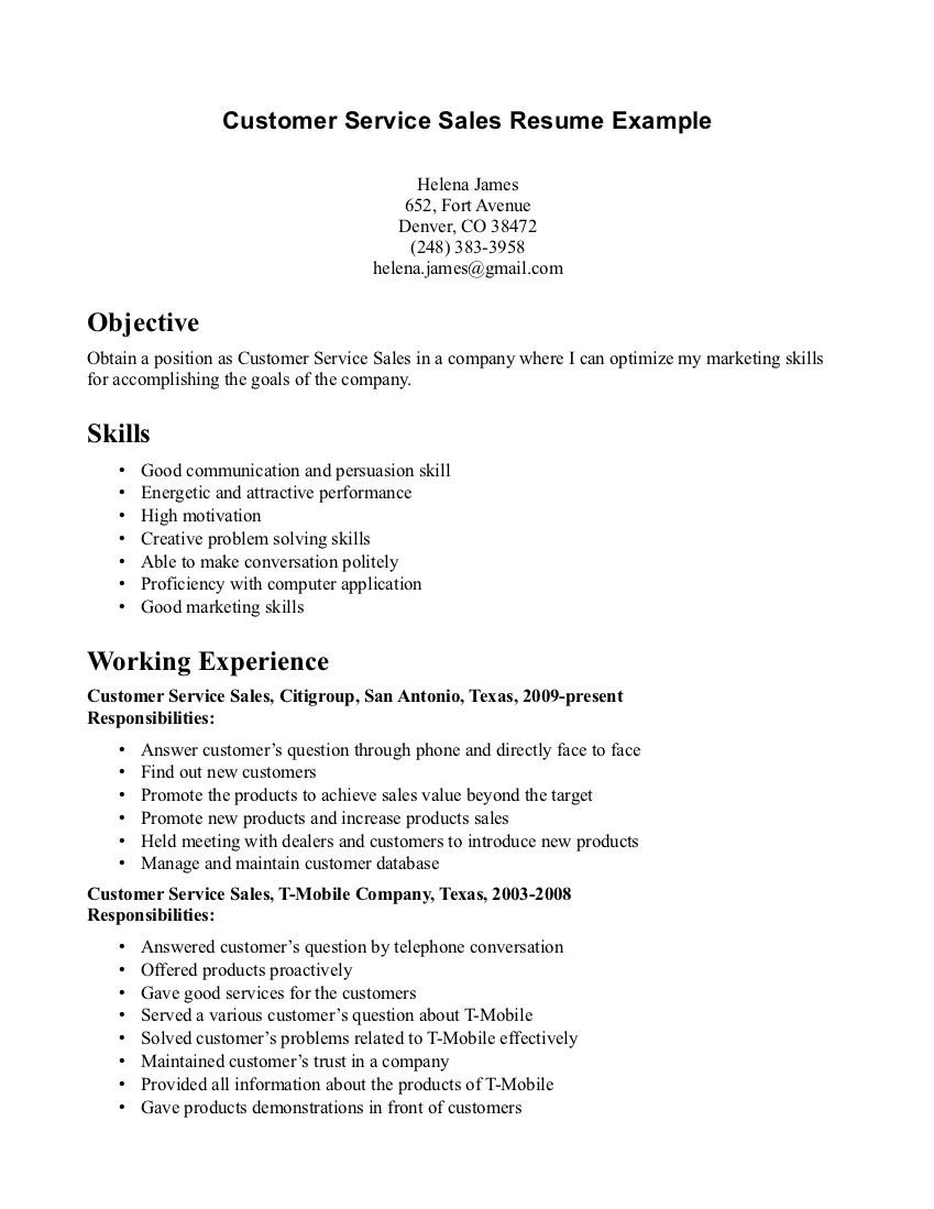 Sample Resume Objective Statements for Customer Service Pin On Sample Resumes