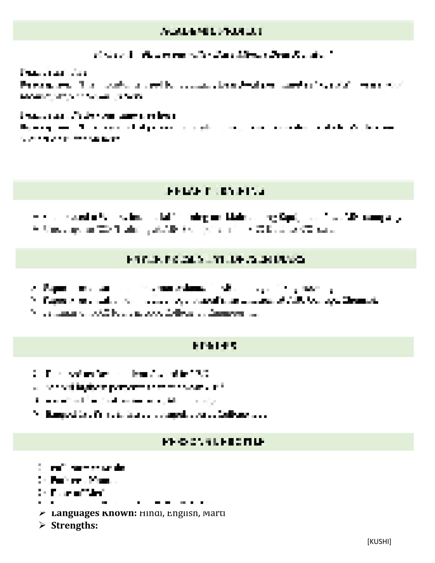 biomedical engineering resume template 5
