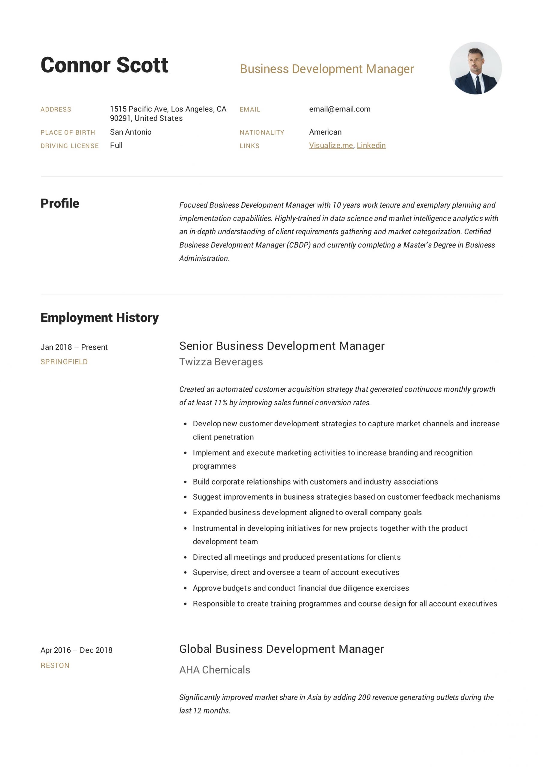 business development manager