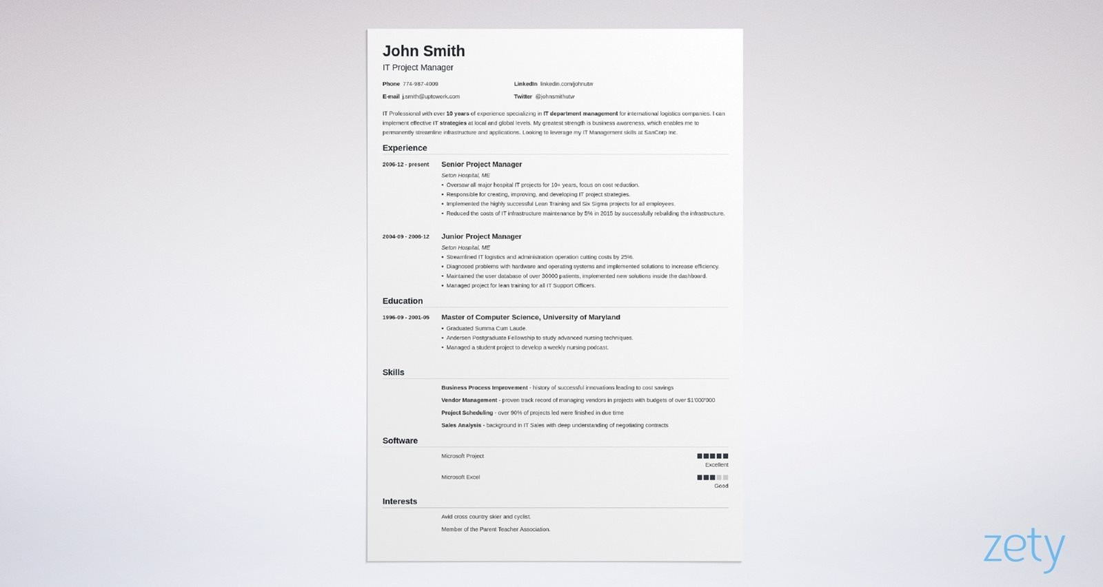 blank resume template