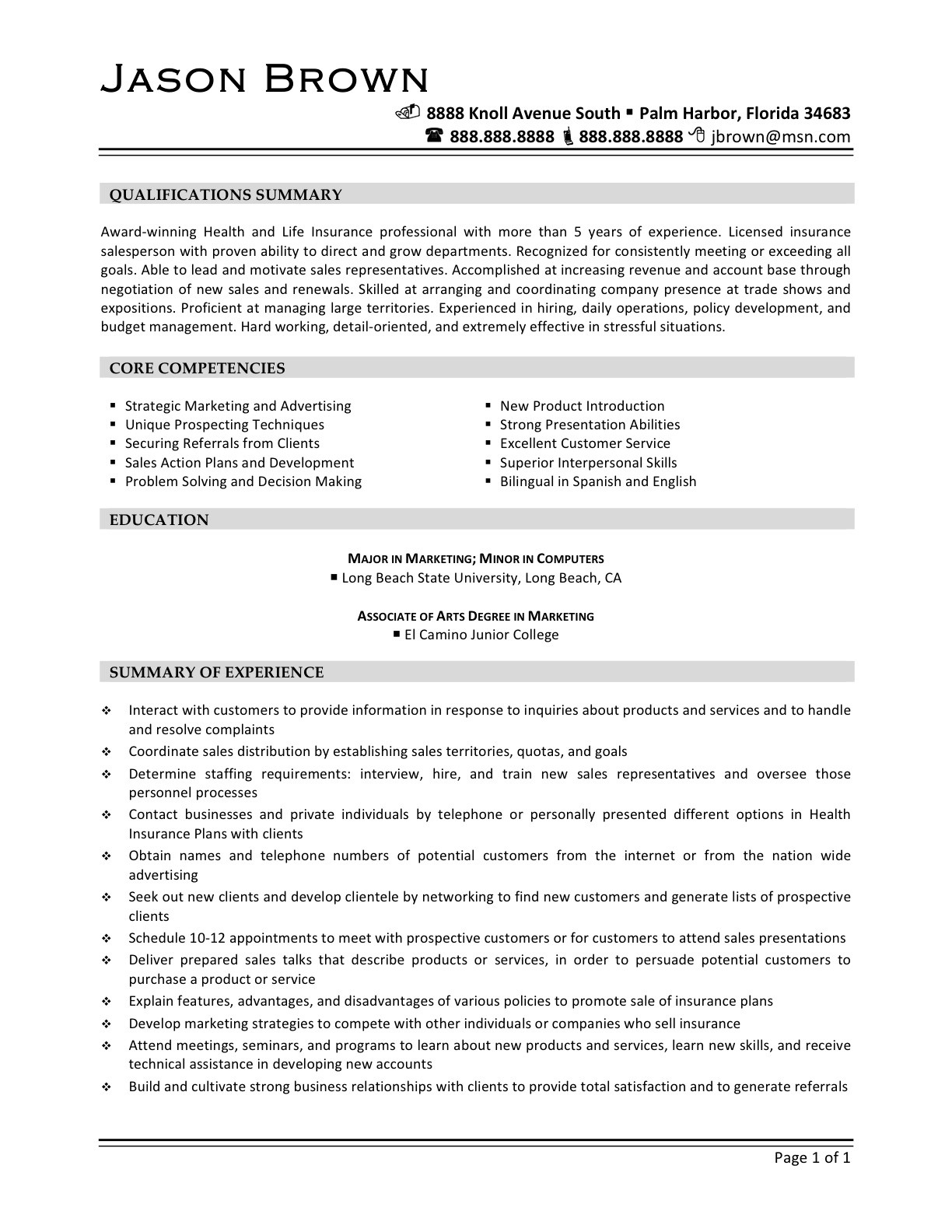 12 13 best resume samples for sales and marketing