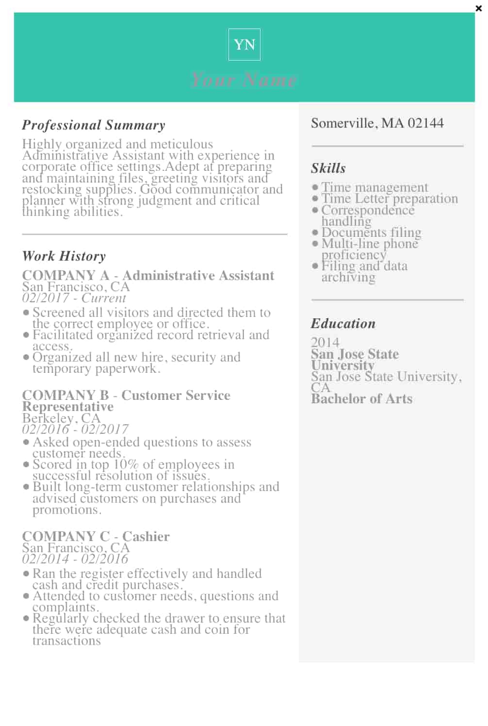 resume templates word