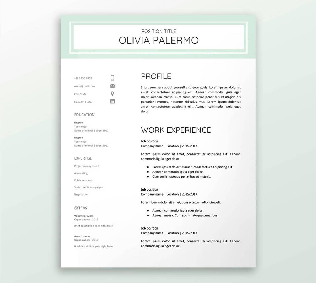 google docs resume templates