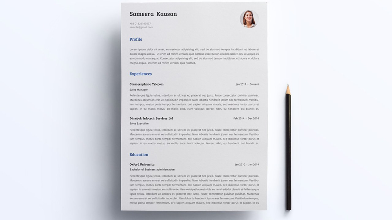 simple resume cover letter