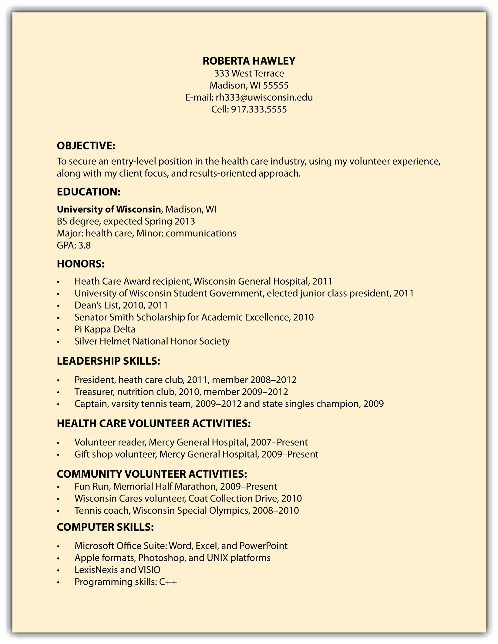 Functional Resume Template for College Student Other RÃ©sumÃ© formats, Including Functional RÃ©sumÃ©s