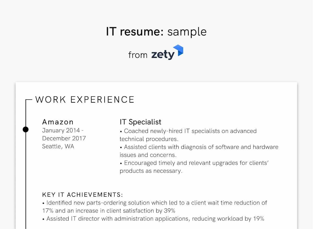 it resume example