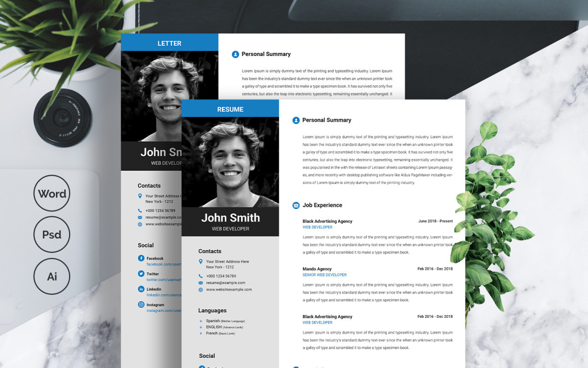 john smith resume template ml