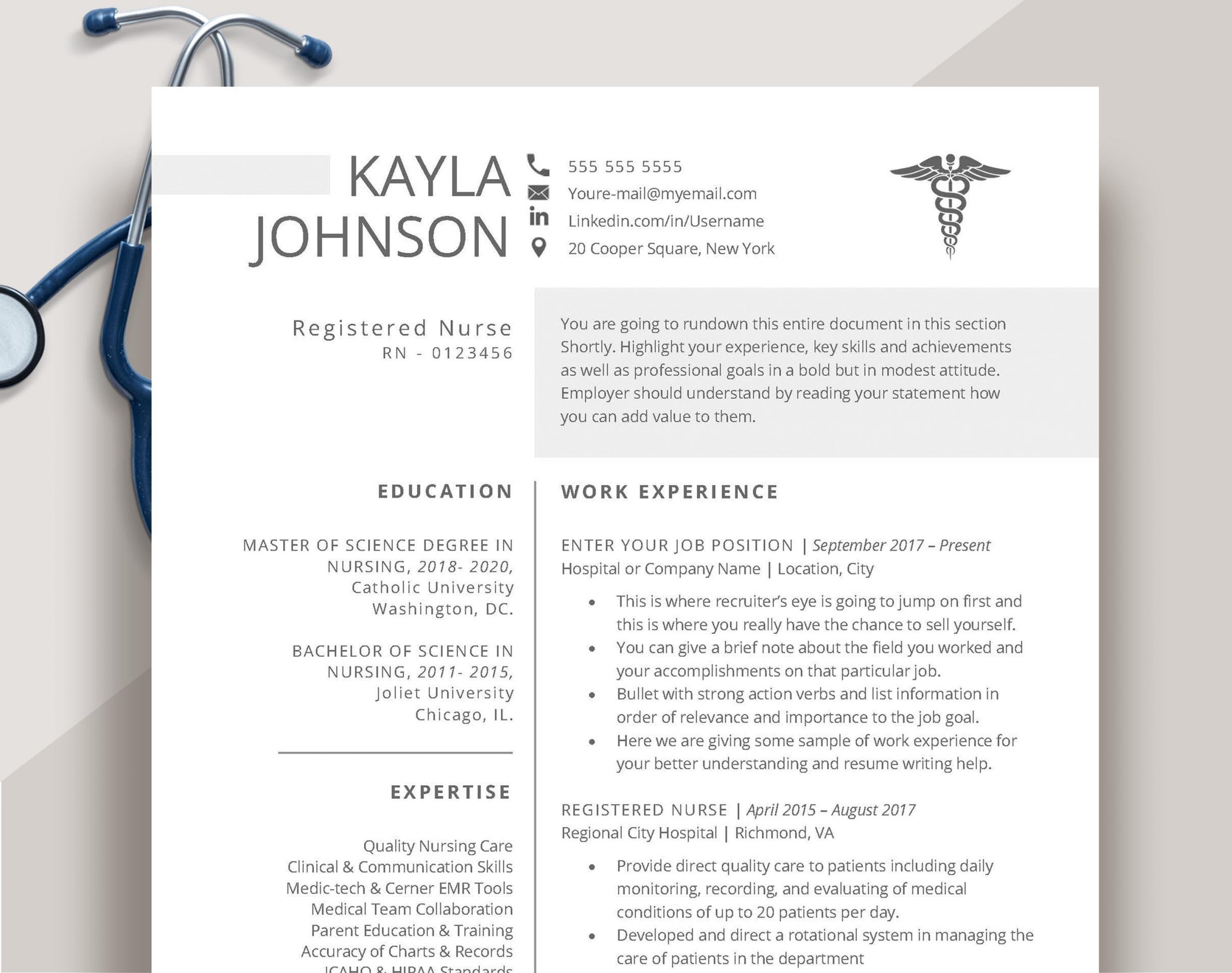 rn resume template nurse resume template