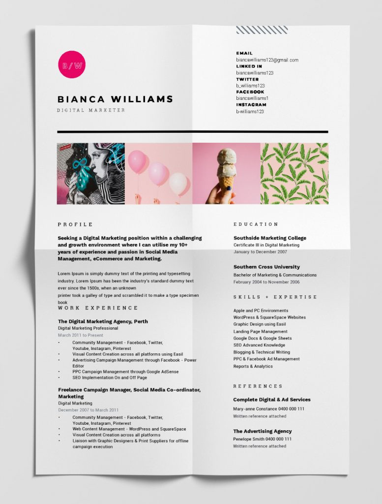 free resume templates