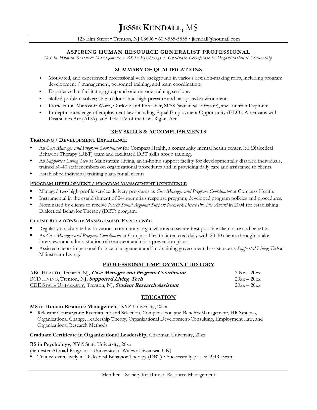 Sample Resume for Career Change From Teaching Sample Resume for Changing Careers – Ferel