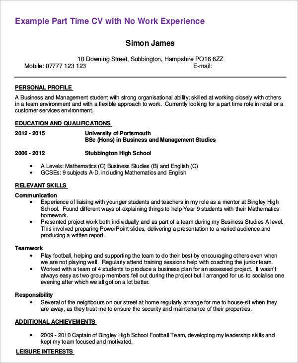 first job resume templates