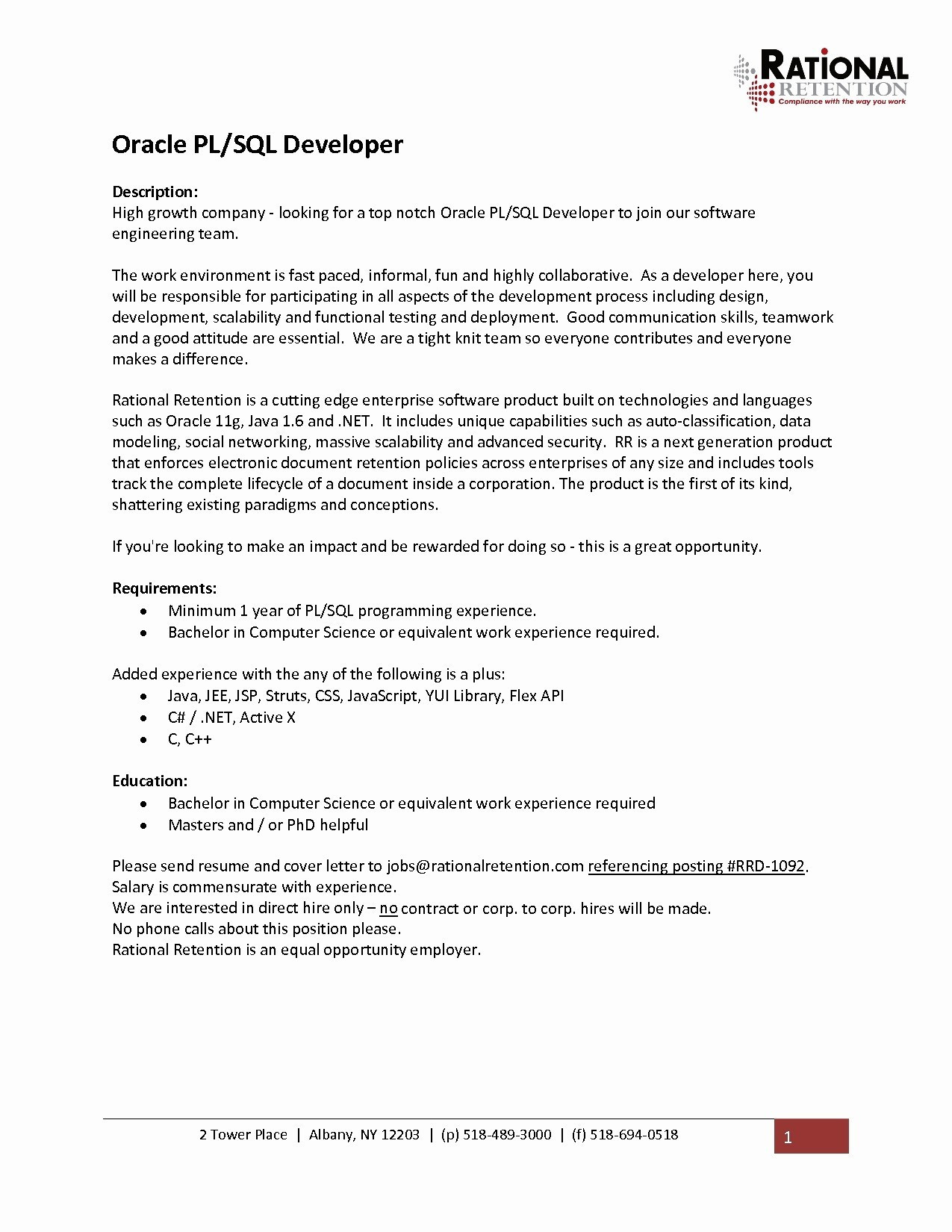 junior software developer resume