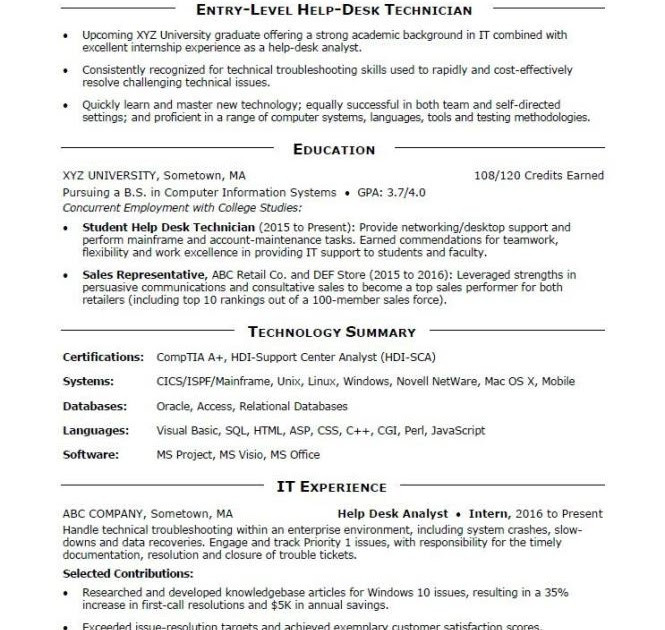 entry level supply chain resume