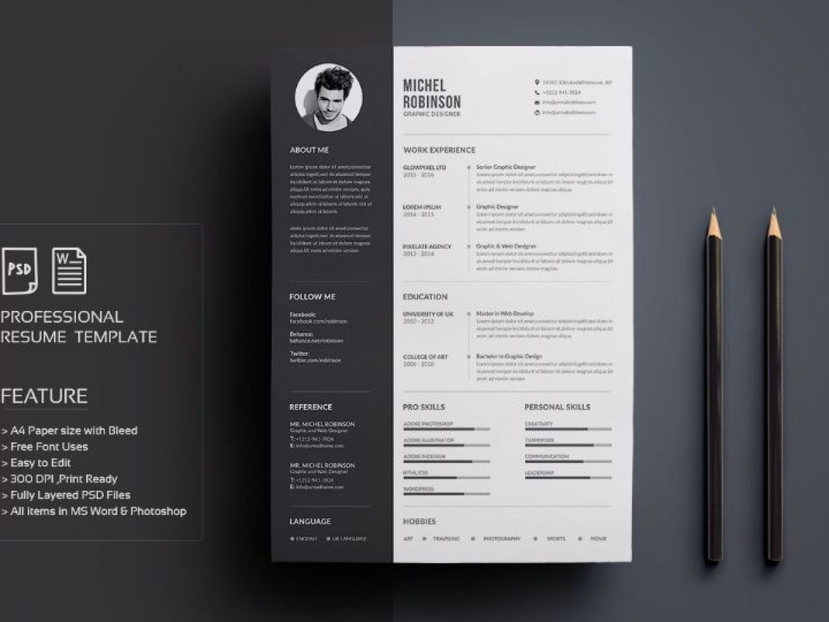 civil engineer resume template word psd indesign format