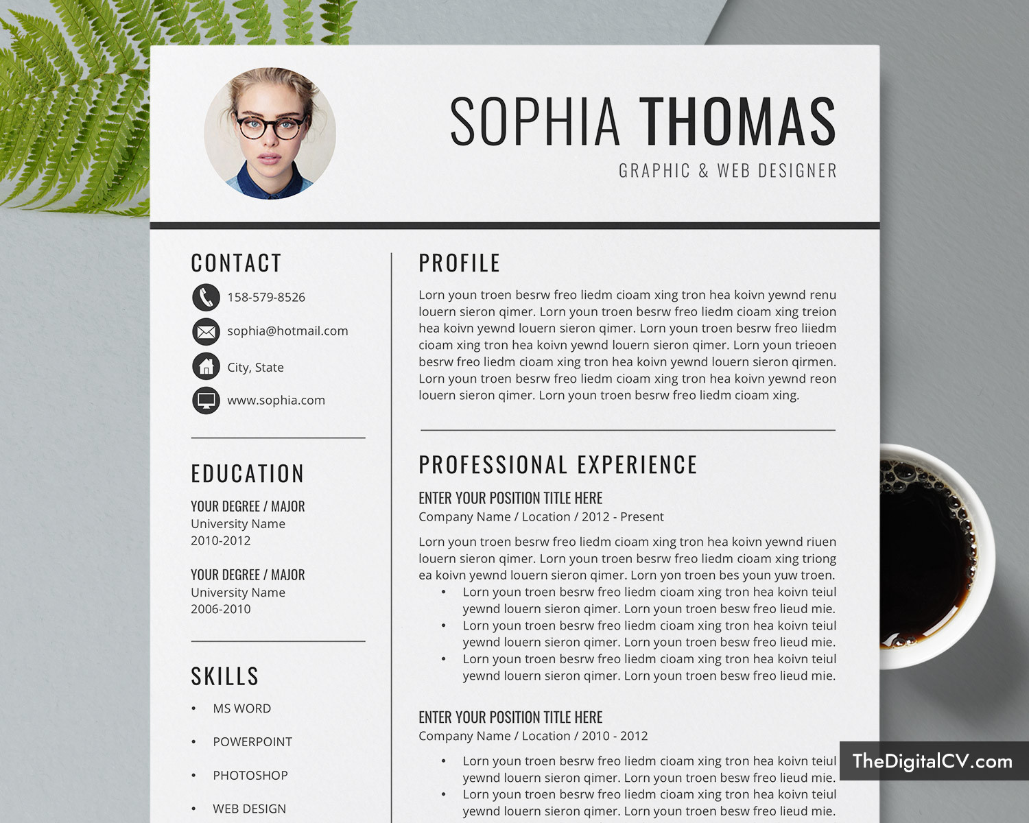professional resume template cv template design for 2020 2021 modern resume format ms word resume fresh graduate resume template student resume template 1 page 2 page 3 page resume