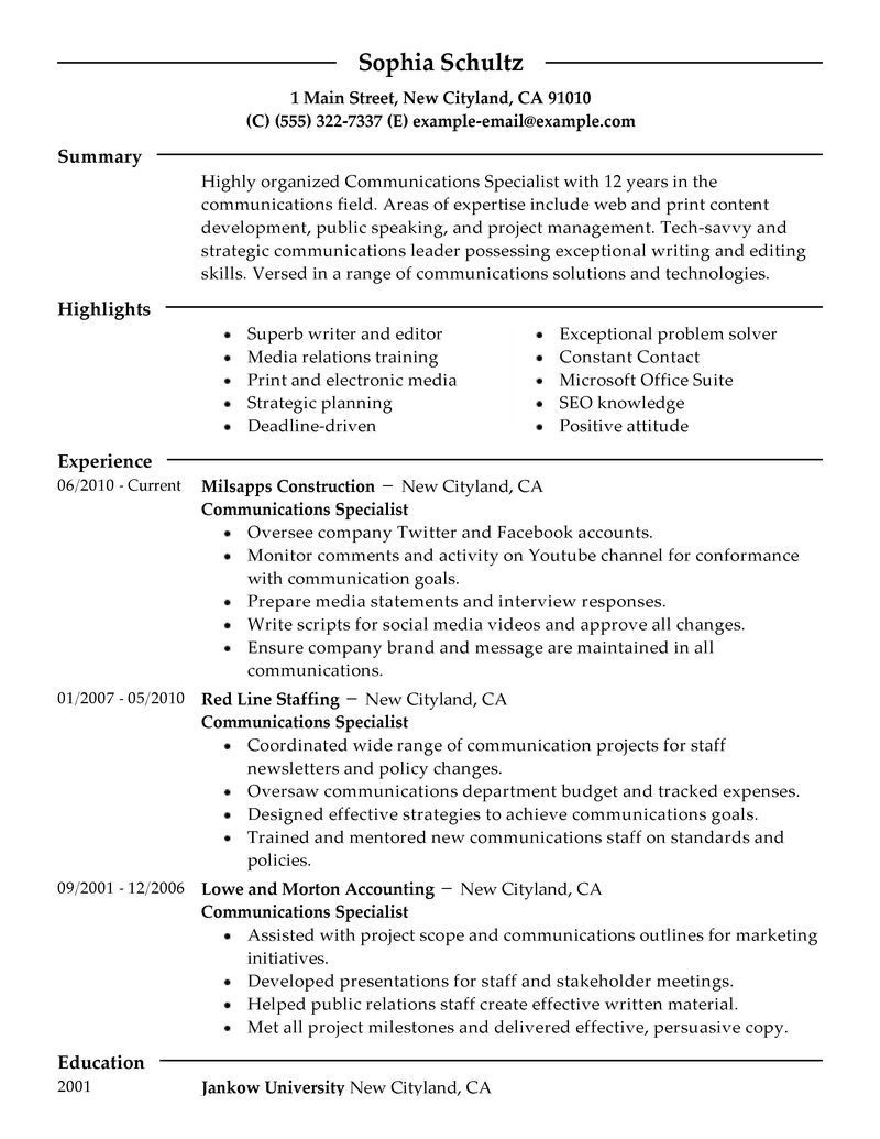 resume summary examples for jack of all trades
