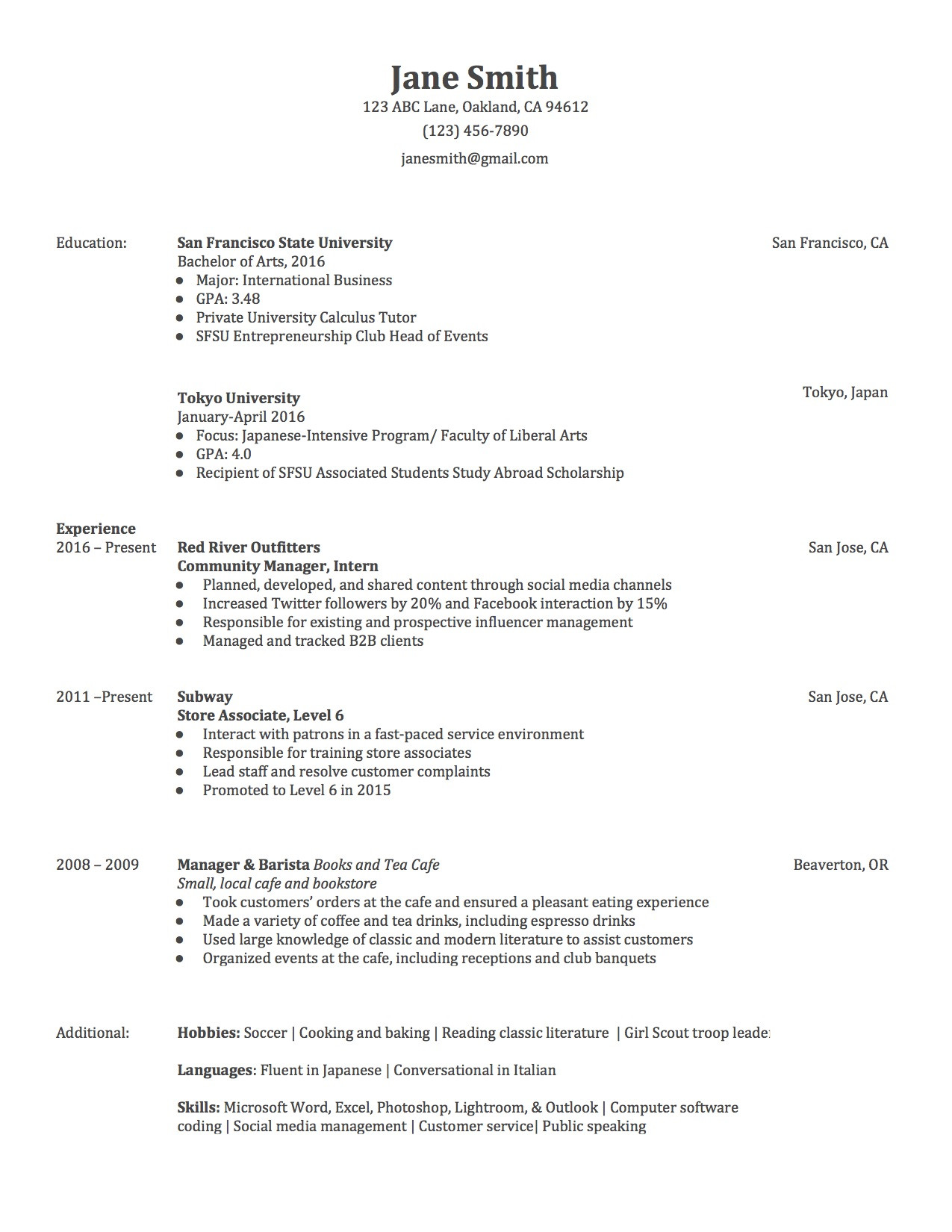 Resume Template for Returning to Work 3 Actually Free Resume Templates – Localwise