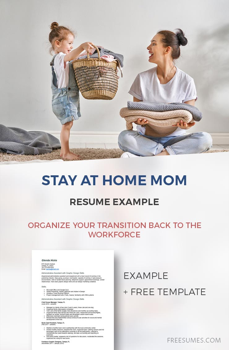 stay at home mom resume example