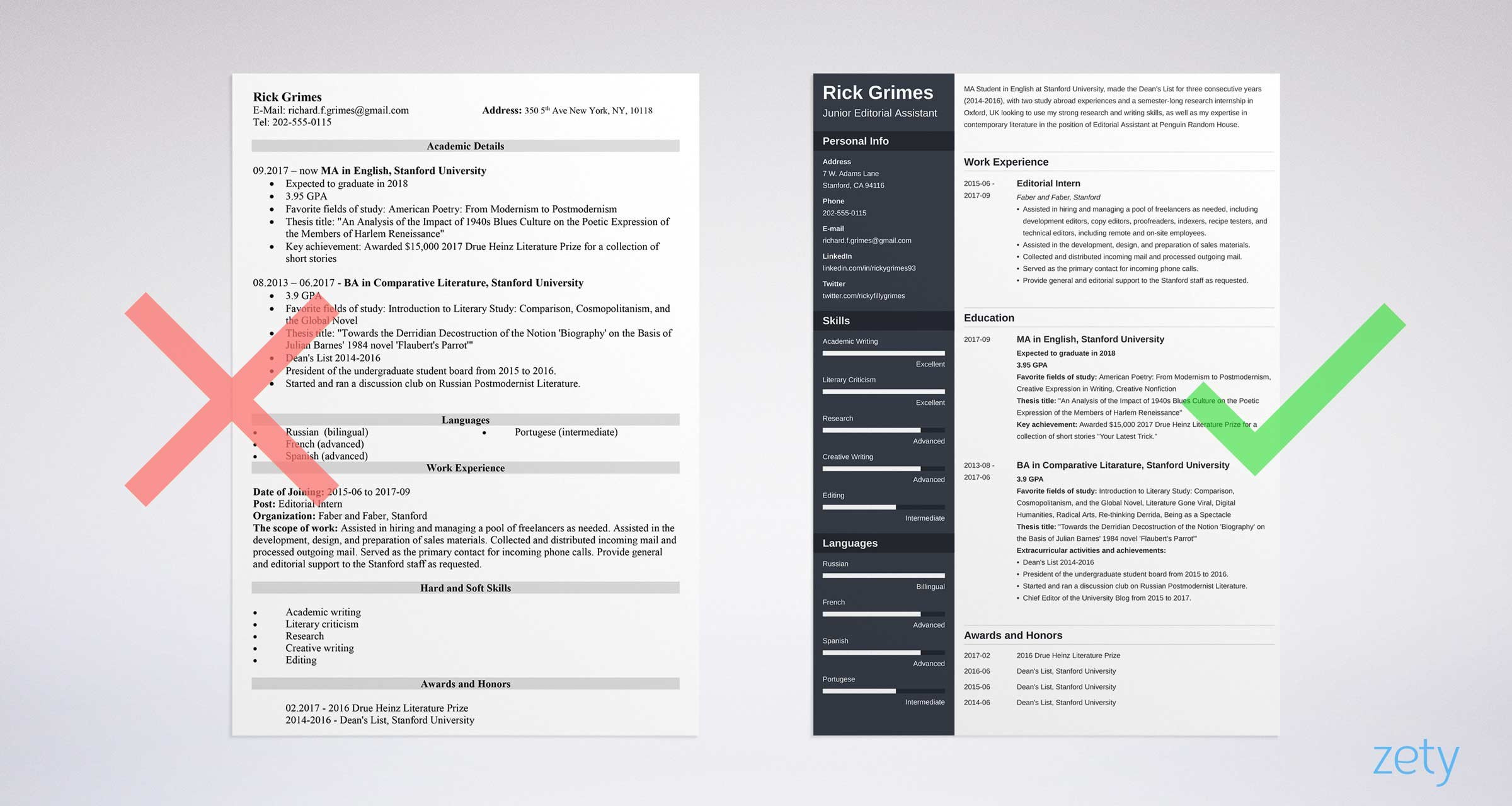 student resume templates