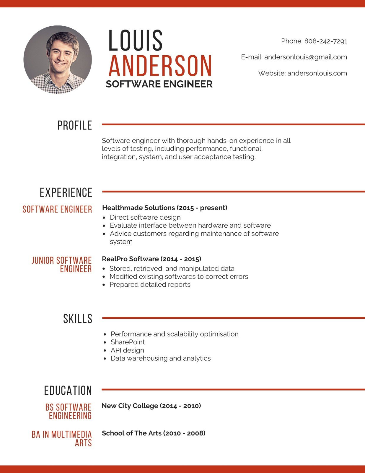 EADaoWI6QnM professional software engineer resume