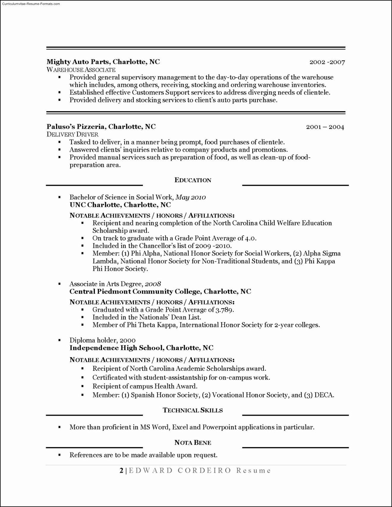 how to make a resume for first job