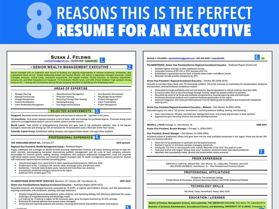 ideal resume for someone with a lot of experience 2014 10