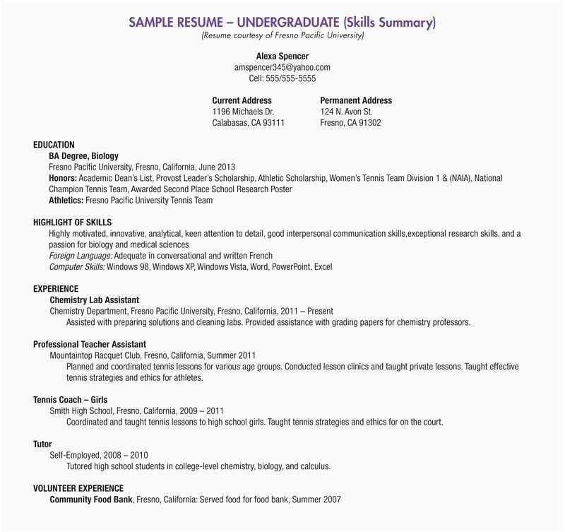 free high school student resume examples sample current college student professional