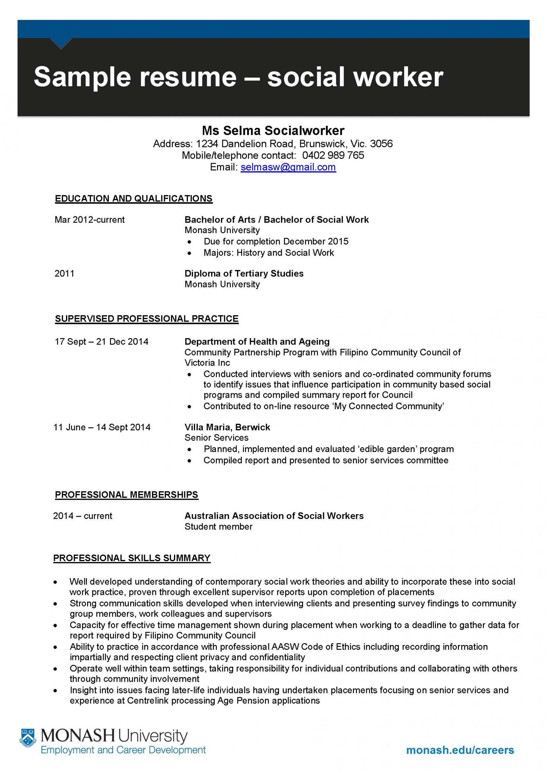 contemporary resume pdf free