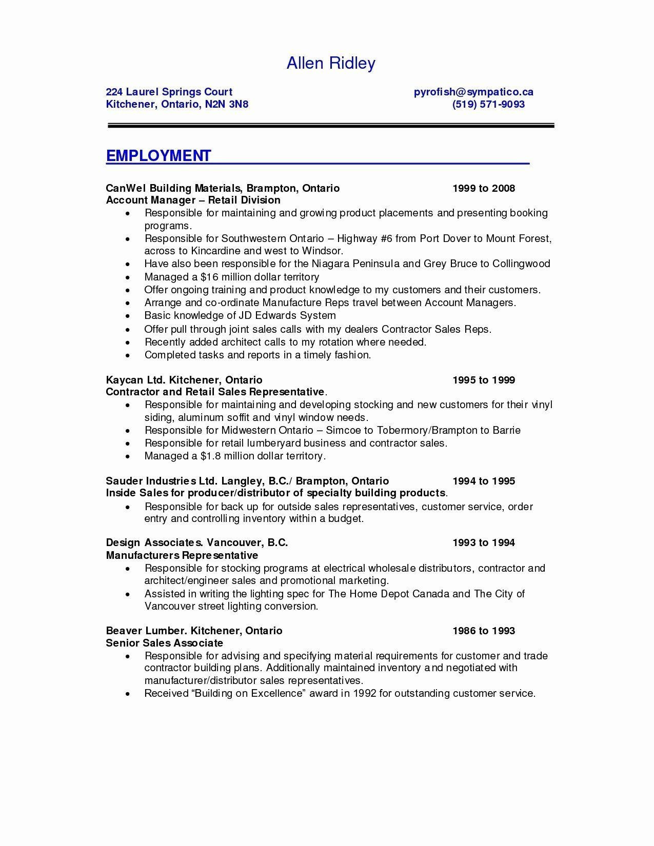 self employed resume sample