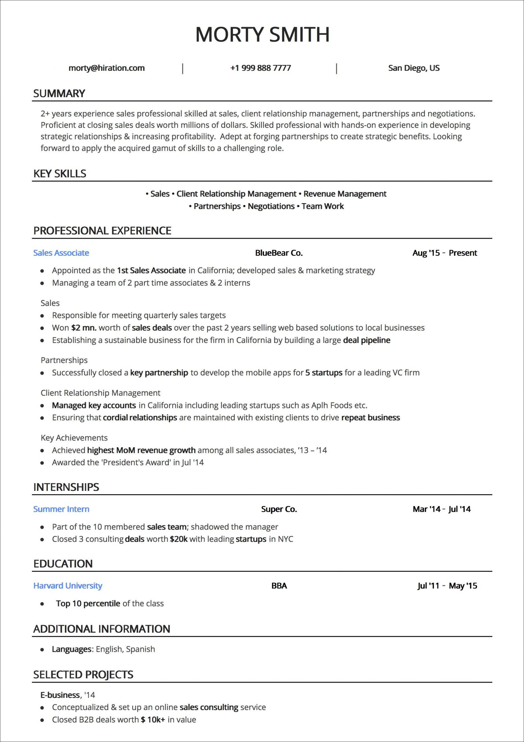 resume templates