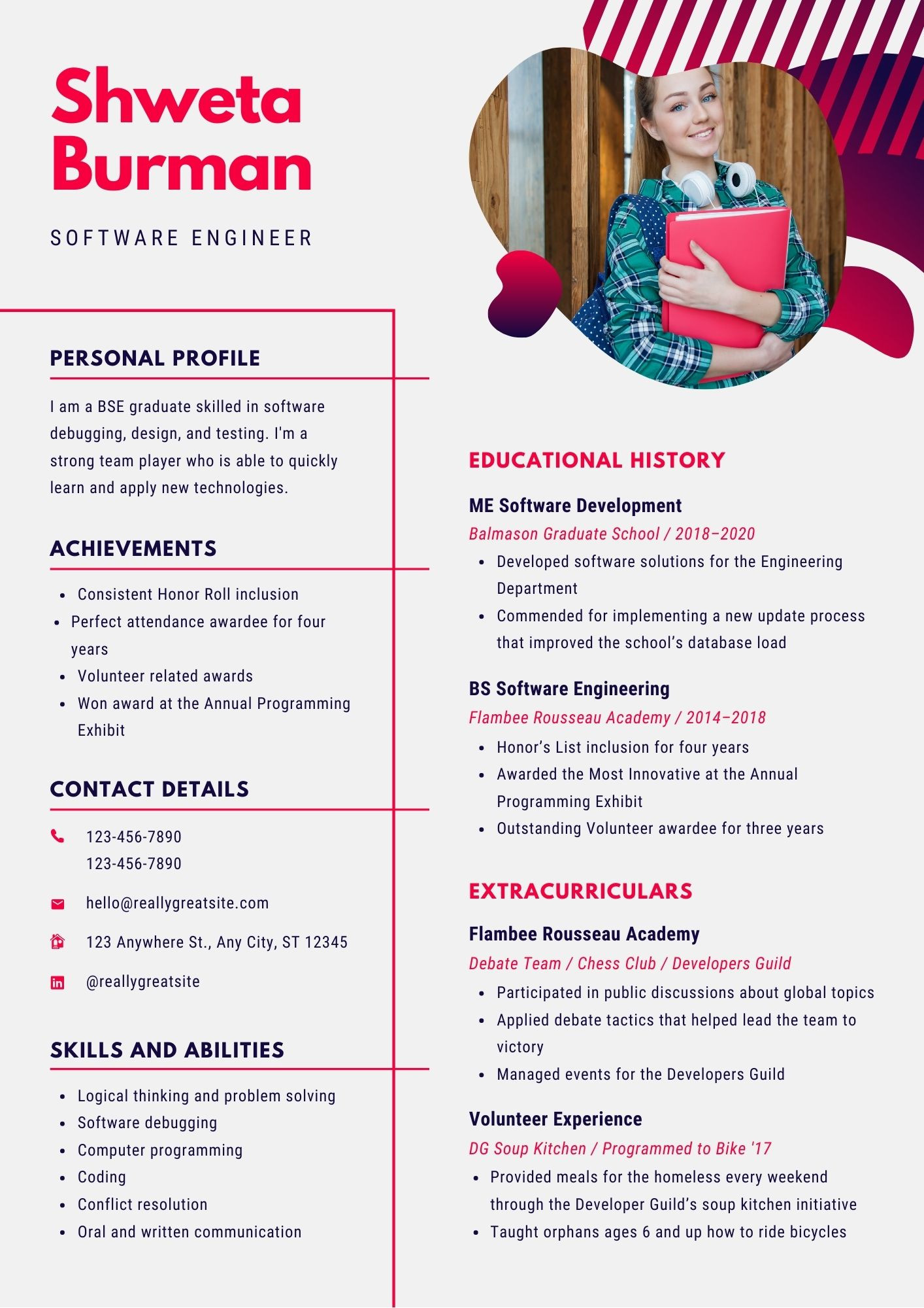 software developer resume samples