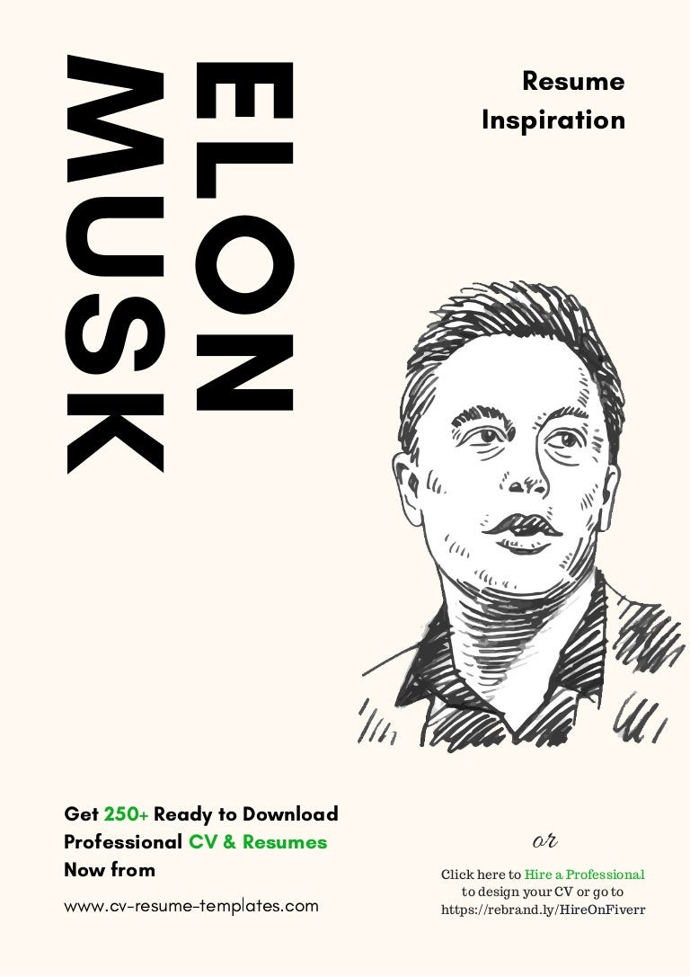 elon musk resume