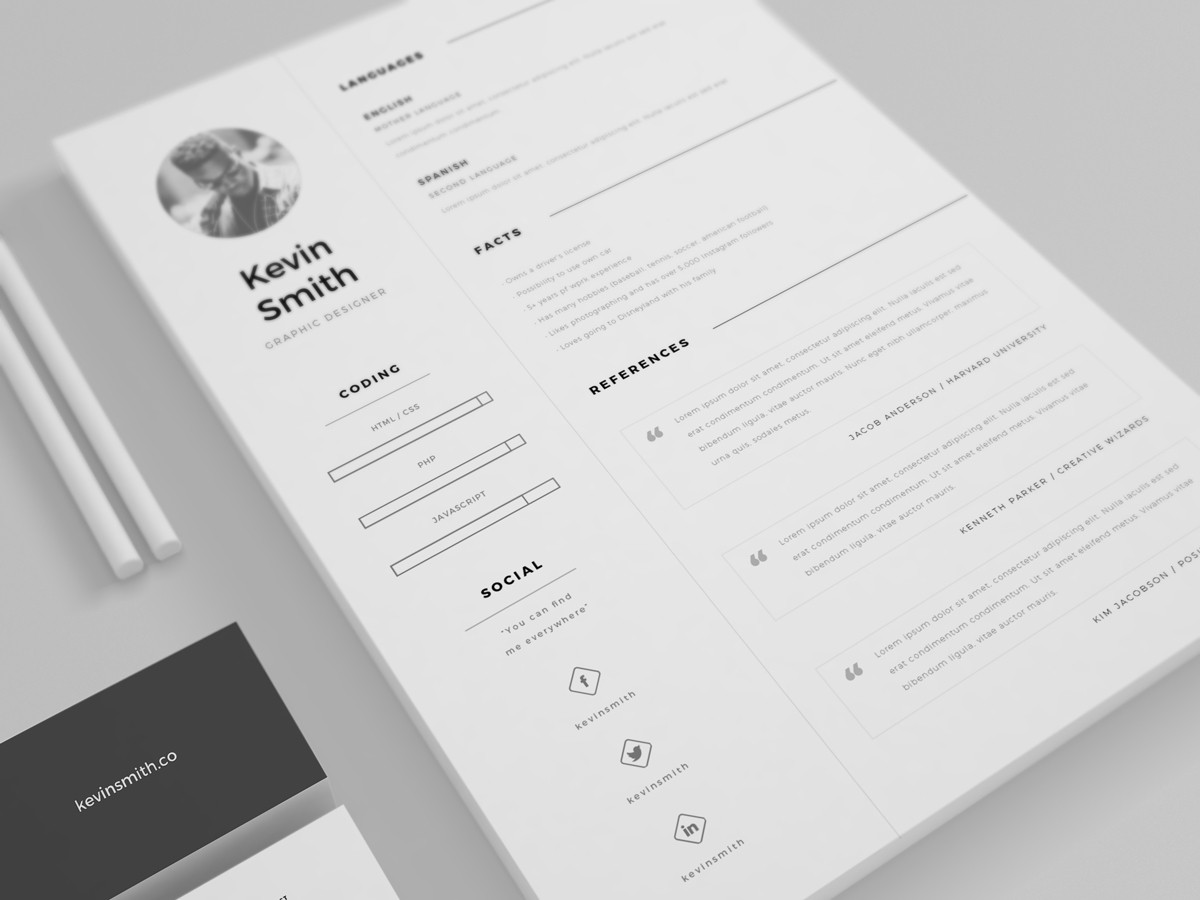 FREE Clean Minimal Resume Template