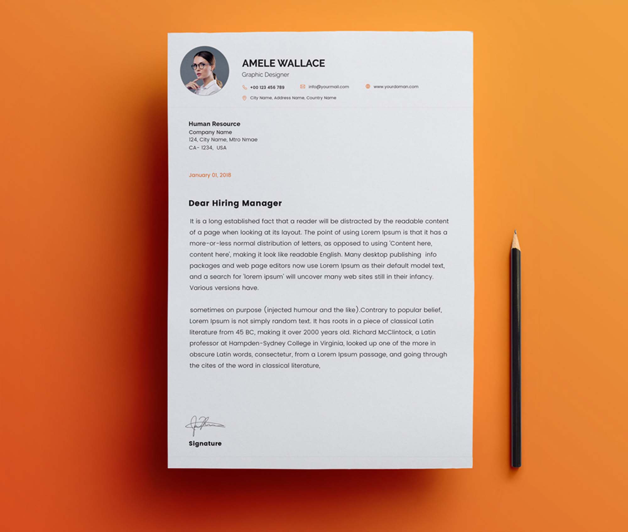 free smart resume cv with cover letter